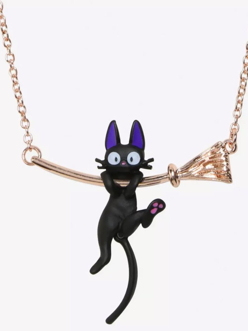 Hot Topic Whimsigoth Studio Ghibli Kiki's Delivery Service Jiji Hanging Necklace